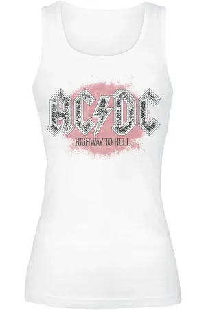 AC/DC Top - Highway To Hell Flowers - M tot L - voor Vrouwen