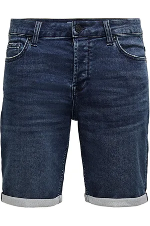 Only & Sons Korte broek - ONSPly Life Reg D Blue Slim Fit - S tot XXL - voor Mannen