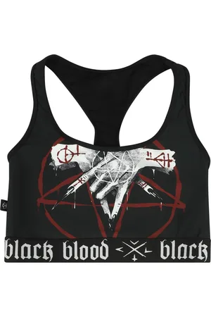 Gothicana Gothic Bikini Top - Bikinihesje met pentagram - S tot XXL - voor Vrouwen