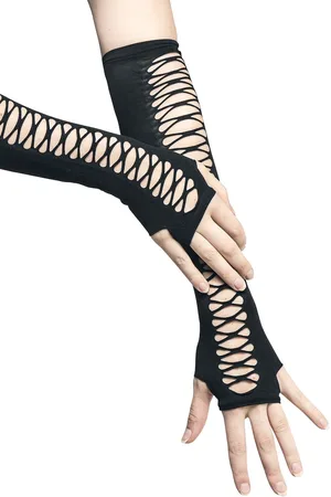 Pamela Mann Rockabilly Armwarmers - Lace-up Sleeve Glove - voor Vrouwen