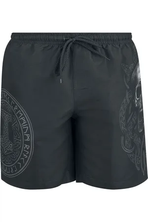 EMP Zwembroek - Swim Shorts With Skull And Runes Print - M tot XXL - voor Mannen