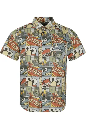 Sesamstraat Shirt met korte mouwen - Comic - Allover - S tot XXL - voor Mannen