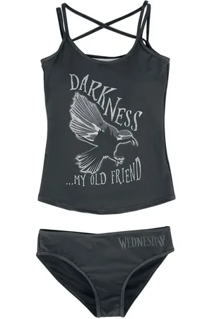Wednesday Gothic Bikini Set - Darkness... My old friend - S tot 3XL - voor Vrouwen