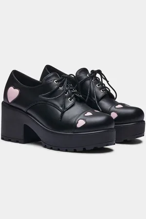 Koi Rockabilly Hoge Hakken - Tennin Heart Shoes - EU36 tot EU39 - voor Vrouwen
