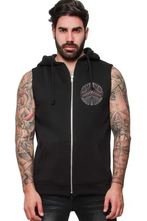 Outer Vision Vest - Hawaiian Mask mannen vest met capuchon - S tot XXL - voor Mannen