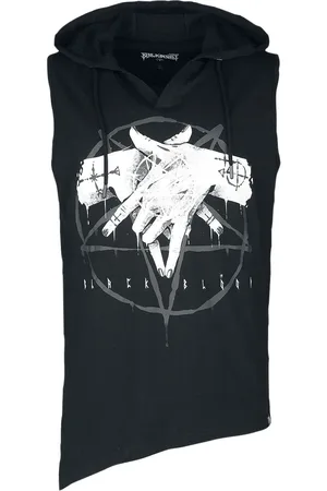 EMP Gothic Tanktop - Mouwloos shirt met print, capuchon en asymmetrische zoom - XS tot XXL - voor Mannen