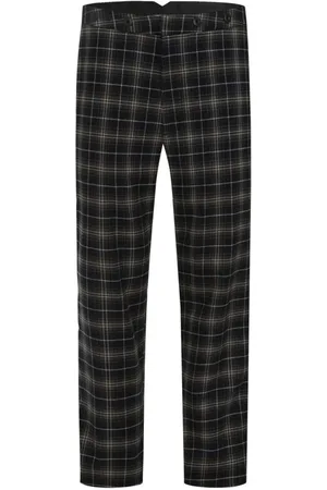 Chet Rock Rockabilly Chino - Chuck Swing Trousers Green Tartan - W30L32 tot W38L34 - voor Mannen