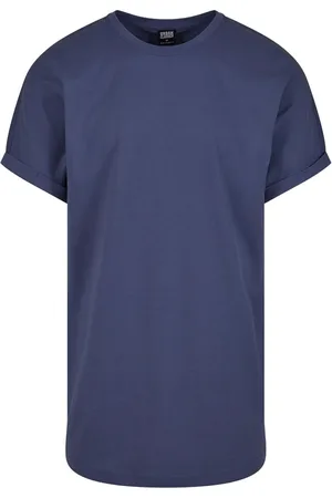 Urban classics T-shirt - Long Shaped Turnup Tee - S tot 5XL - voor Mannen