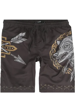 EMP Zwembroek - Swim Shorts With Arrow and Wolf Print - S tot XXL - voor Mannen