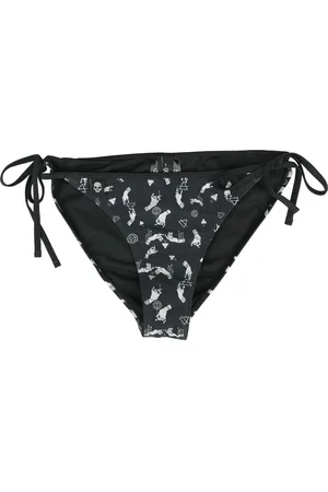 Gothicana Gothic Bikini Slip - Bikinibroekje met mystieke print - S tot XXL - voor Vrouwen