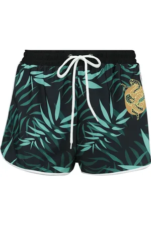 EMP Bikini Slip - Swim Shorts With Palm Trees - S tot XL - voor Vrouwen