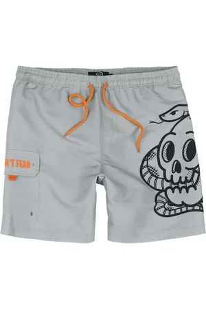 EMP Zwembroek - Swim Shorts With Oldschool Skull - S tot XXL - voor Mannen