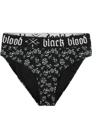 Gothicana Gothic Bikini Slip - Bikinibroekje met pentagram - S tot XXL - voor Vrouwen