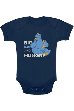 Sesamstraat Body voor babys - Krümelmonster - Big Blue And Hungry - voor meisjes en jongens