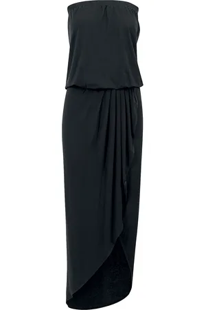 Urban classics Lange jurk - Ladies Viscose Bandeau Dress - XS tot 5XL - voor Vrouwen