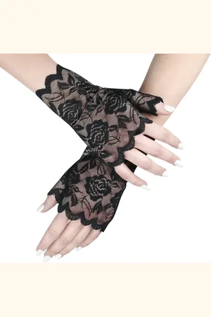 Banned Retro Rockabilly Vingerloze handschoenen - Ramona Lace Gloves - voor Vrouwen