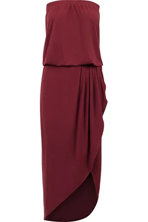 Urban classics Korte jurk - Ladies Viscose Bandeau Dress - XS tot 4XL - voor Vrouwen