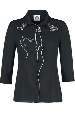 Dancing Days Rockabilly Blouse - Snow Bird Shirt - S tot 4XL - voor Vrouwen