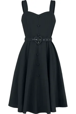 Voodoo Vixen Rockabilly Korte jurk - Frenchie Flare Halter Dress - S tot 4XL - voor Vrouwen