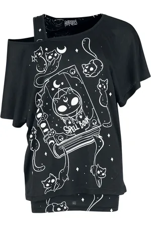 Heartless T-shirt - Kitty Spellbook Top - XS tot 4XL - voor Vrouwen