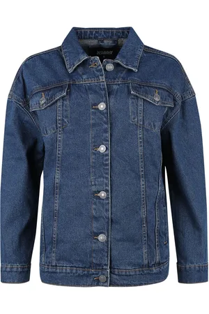 Urban classics Denim jas - Ladies Oversized 90‘s Denim Jacket - XS tot S - voor Vrouwen