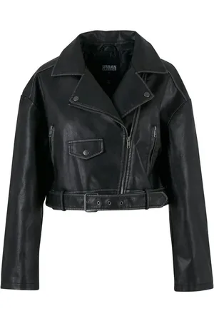 Kunstlederen jas - Vrouwen Vintage Leren Jack - XS tot XL - voor Vrouwen