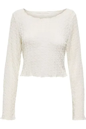 ONLY Shirt met lange mouwen - ONLLILIAN L/S BOATNECK TOP CS JRS - XS tot XL - voor Vrouwen