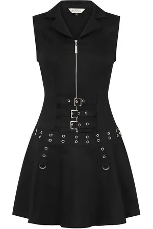 Banned Retro Gothic Korte jurk - Astrid Dress - M tot XXL - voor Vrouwen