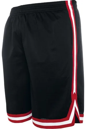 Urban classics Korte broek - Stripes Mesh Shorts - S tot 3XL - voor Mannen