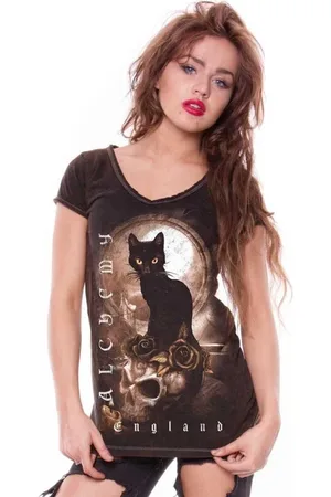 Alchemy T-shirt - Cat Ghost Vrouwen T-shirt - S tot 4XL - voor Vrouwen