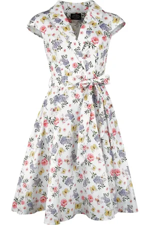 H&R London Medium-lengte jurk - Zoey Floral Swing Dress - XS tot 4XL - voor Vrouwen