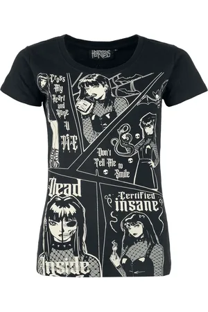 Heartless Gothic T-shirt - Certified Insane T-Shirt - S tot XL - voor Vrouwen