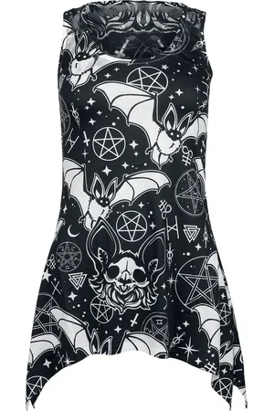 Heartless Gothic Top - Conjure Lace Panel Vest - S tot XXL - voor Vrouwen