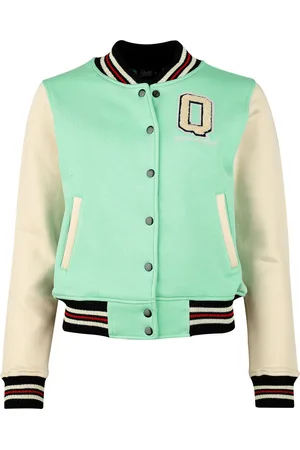 Queen Kerosin Rockabilly Collegejas - Vintage Love - XS tot XXL - voor Vrouwen