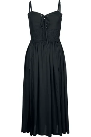 Gothicana Gothic Lange jurk - Jurk met gehaakte kanten details - S tot XXL - voor Vrouwen