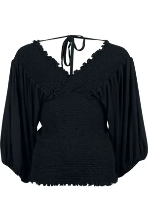 EMP Shirt met lange mouwen - Smocked Longsleeve Top - S tot XXL - voor Vrouwen