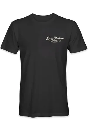 Lucky 13 Rockabilly T-shirt - L13 Something Righteous Tee Black - S tot 3XL - voor Mannen