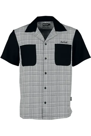 Chet Rock Rockabilly Shirt met korte mouwen - Arlo Shirt - S tot 4XL - voor Mannen