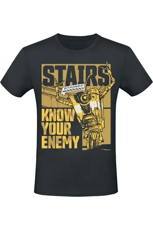 Borderlands Gaming T-shirt - 3 - Claptrap - Stairs - S tot XXL - voor Mannen