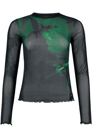 Killstar Gothic Shirt met lange mouwen - Wizard Of Oz - Truly Wicked Mesh Top - XS tot XXL - voor Vrouwen