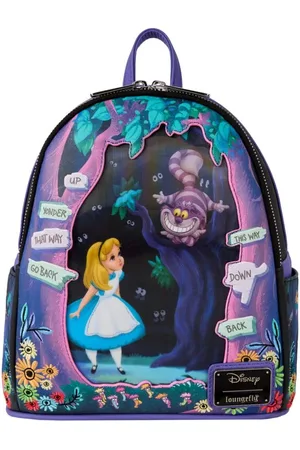 Alice in Wonderland Disney Mini rugzak - Loungefly - Alice and Cheshire Cat - voor Vrouwen