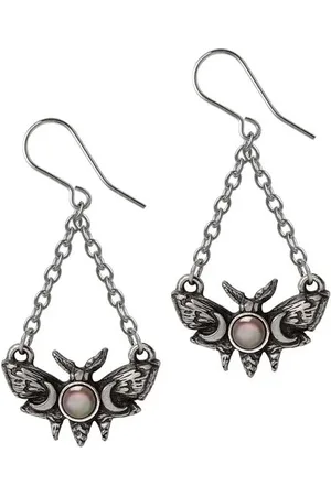 Alchemy Gothic Oorbellen - Lunar Moth - voor Vrouwen