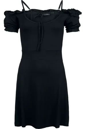 Gothicana Gothic Korte jurk - Ladies Off Shoulder Dress - S tot XXL - voor Vrouwen