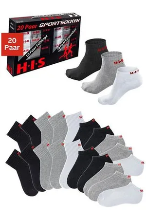 H.I.S Korte sokken en sneakersokken met frotté (box, 20 paar)