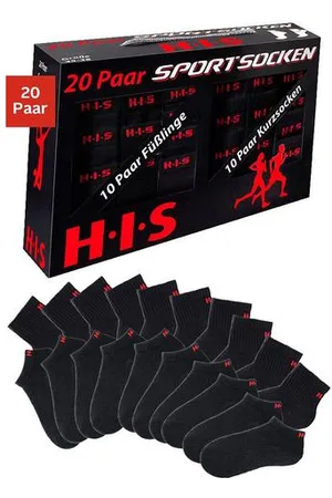 H.I.S Korte sokken en sneakersokken met frotté (box, 20 paar)