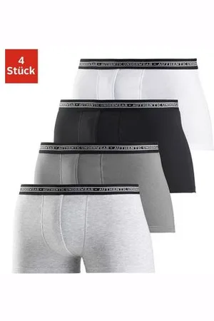 Authentic Underwear Boxershort zwarte weefband met logo-opschrift (set, 4 stuks)