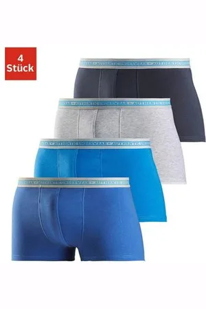 Authentic Underwear Boxershort zwarte weefband met logo-opschrift (set, 4 stuks)