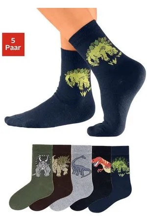H.I.S Sokken met dinosaurusmotieven (5 paar)