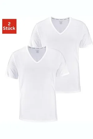 Calvin Klein Shirt met V-hals Modern Cotton Stretch (Set van 2)
