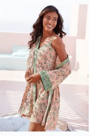 Lascana Kimono met bloemenprint all-over
